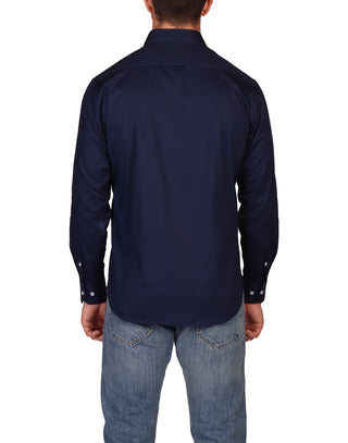 The Fall Standard Solid Contrast Buttondown