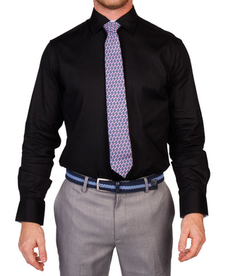 Herringbone Textured Dress Shirt