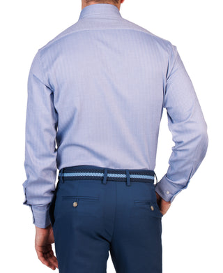 Herringbone Textured Dress Shirt