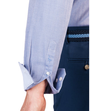 Herringbone Textured Dress Shirt