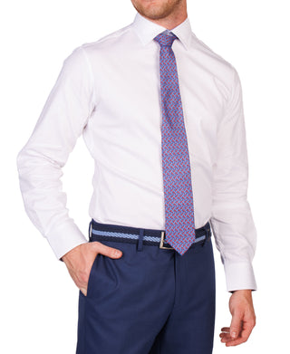 Herringbone Textured Dress Shirt