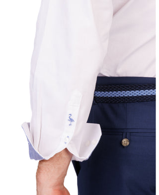 Herringbone Textured Dress Shirt