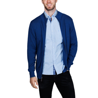 Fine Knit Mock Neck Full-Zip