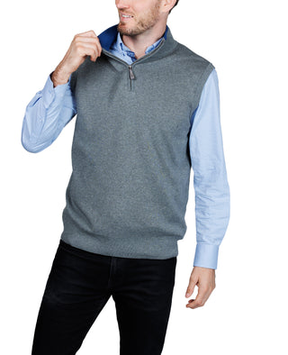 Fine Knit Pullover Vest