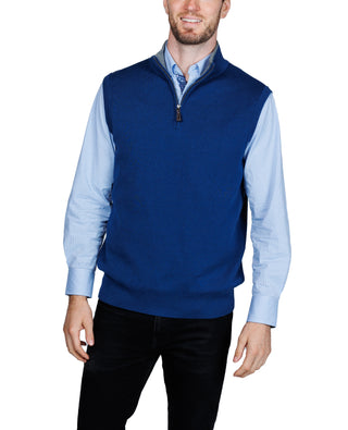 Fine Knit Pullover Vest