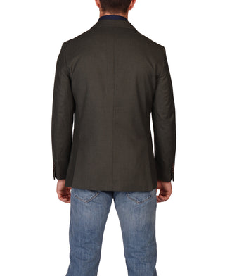 Timeless Tailored Olive Micro Houndstooth Sport Coat
