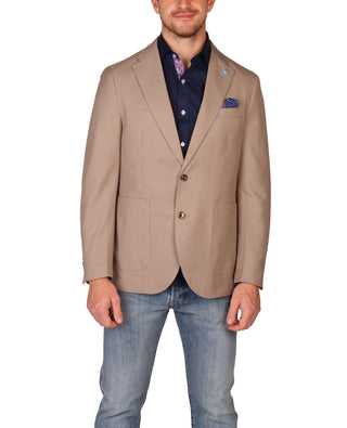 Timeless Tailored Olive Micro Houndstooth Sport Coat