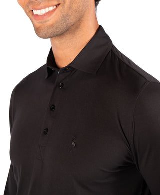 Ultra Soft Melange Long Sleeve Polo