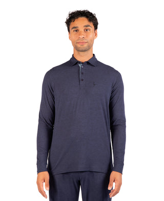 Ultra Soft Melange Long Sleeve Polo