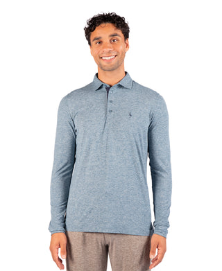 Ultra Soft Melange Long Sleeve Polo