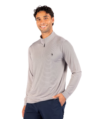 Mini Stripe Performance Quarter Zip