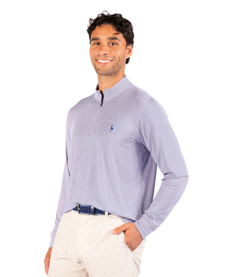 Mini Stripe Performance Quarter Zip