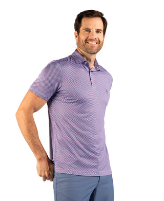 Geo Floral Performance Polo
