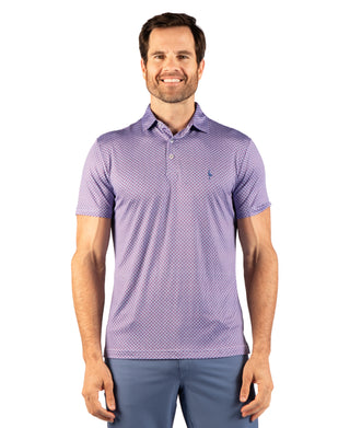 Geo Floral Performance Polo