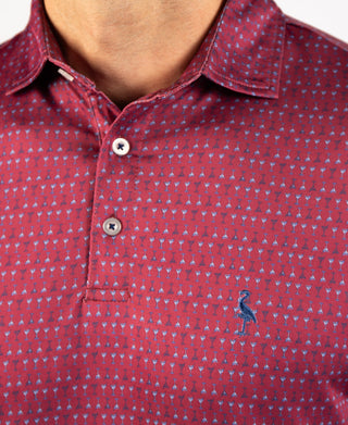 Martini Glasses Performance Polo