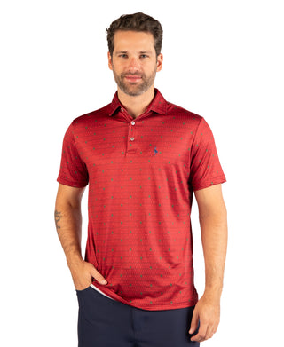 Holiday Martini Glasses Performance Polo