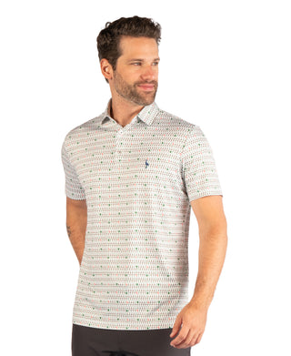 Holiday Martini Glasses Performance Polo