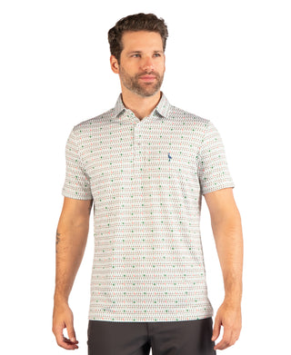 Holiday Martini Glasses Performance Polo
