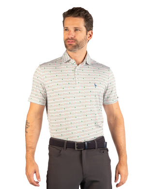 Holiday Martini Glasses Performance Polo