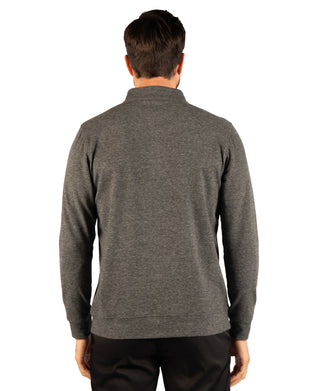 Brushed Melange Twill Quarter Zip