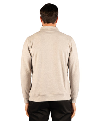 Brushed Melange Twill Quarter Zip