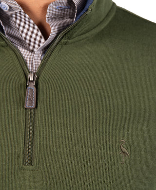 French Rib Quarter Zip