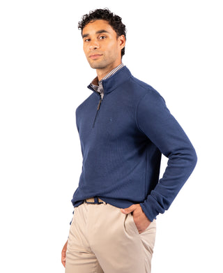 Performance Quarter Zip With Covered Placket