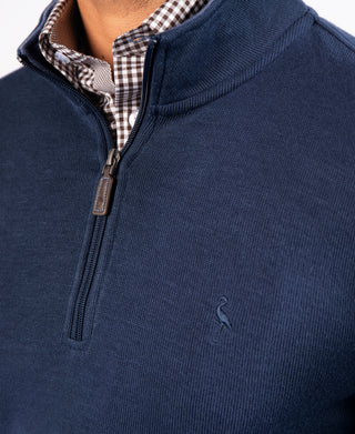 French Rib Quarter Zip