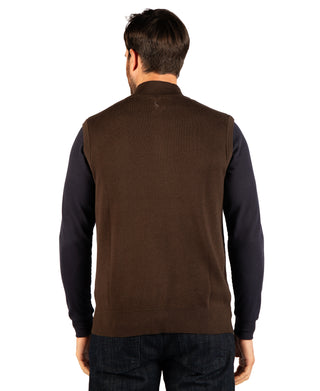 Fine Knit Quarter Zip Vest