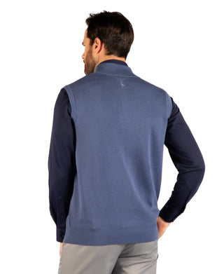 Fine Knit Quarter Zip Vest