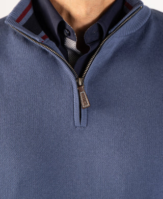 Fine Knit Quarter Zip Vest
