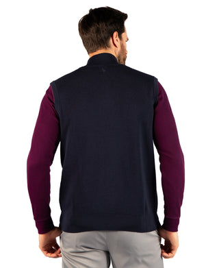 Fine Knit Quarter Zip Vest