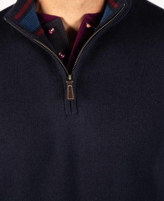 Fine Knit Quarter Zip Vest