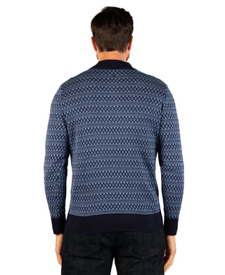 Fairisle Knit Quarter Zip