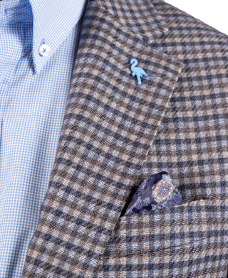 Heathered Gingham Check Sport Coat