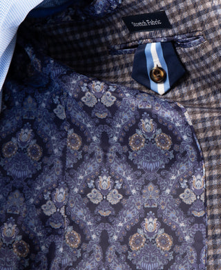 Heathered Gingham Check Sport Coat