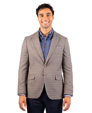 Heathered Gingham Check Sport Coat