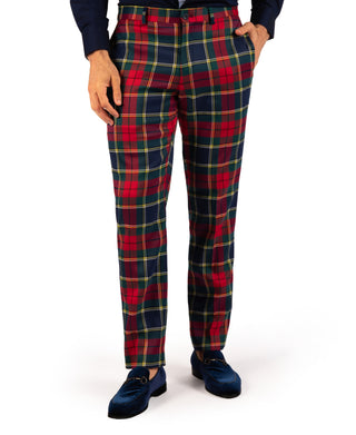 Holiday Tartan Plaid Dress Pants