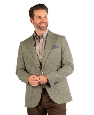 Heathered Plaid Sport Coat