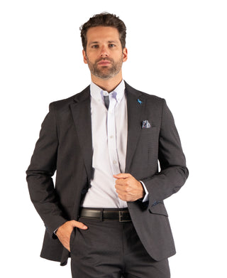 Smart Textured Grid Sport Coat