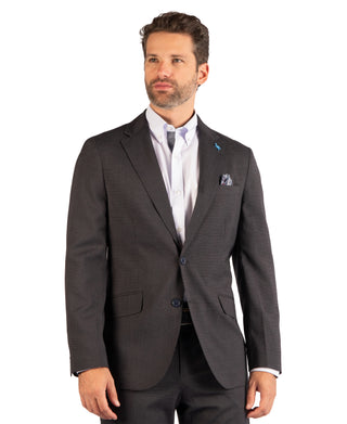 Smart Textured Grid Sport Coat