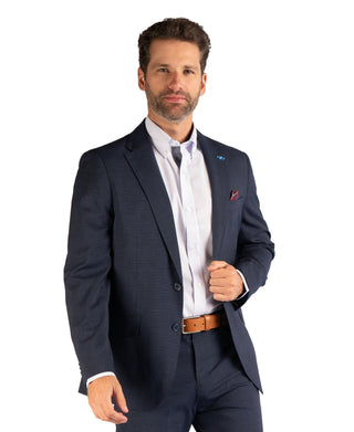 Smart Textured Grid Sport Coat