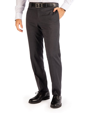 Smart Textured Grid Dress Pants