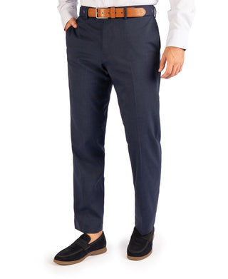 Smart Textured Grid Dress Pants