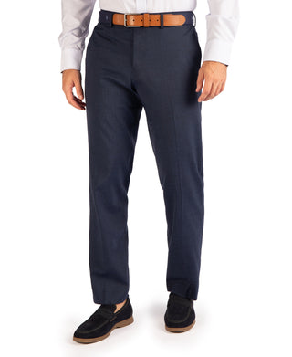 Smart Textured Grid Dress Pants