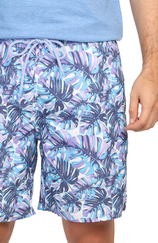 Multi Tropical Leaves Swim Shorts