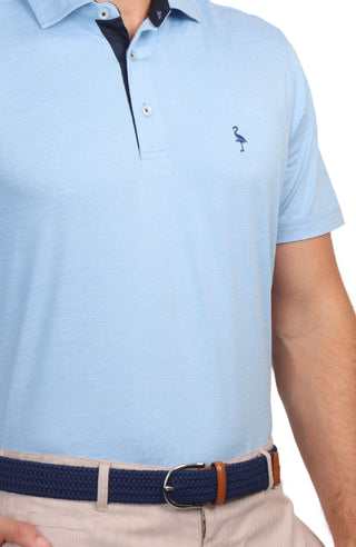 Melange Mesh Performance Polo