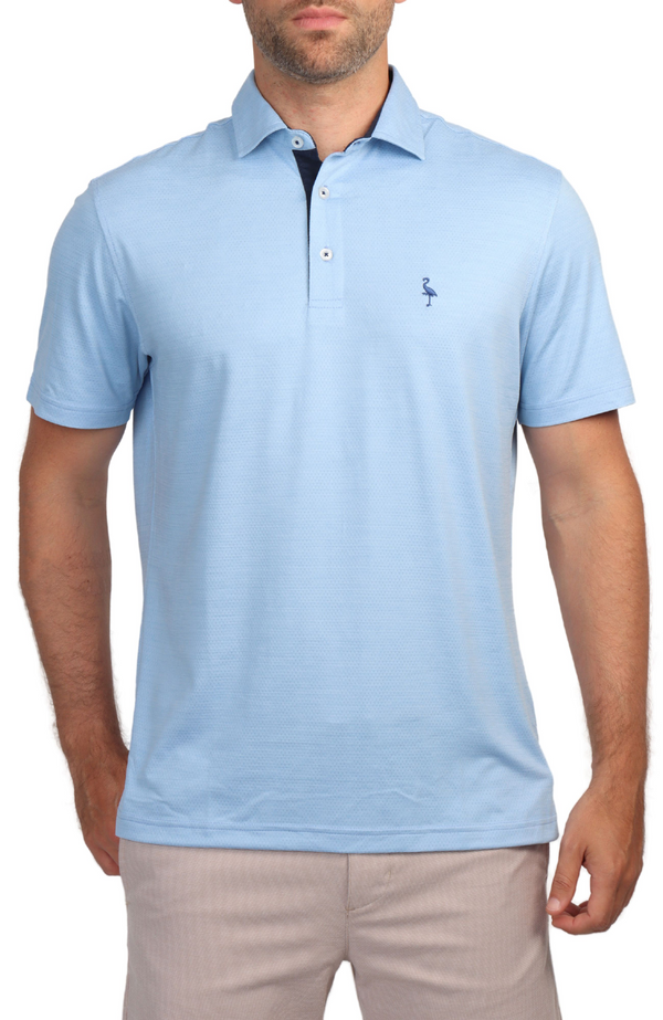 Melange Mesh Performance Polo