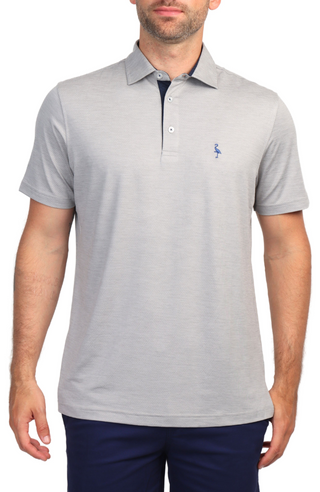 Melange Mesh Performance Polo