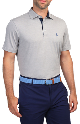 Melange Mesh Performance Polo